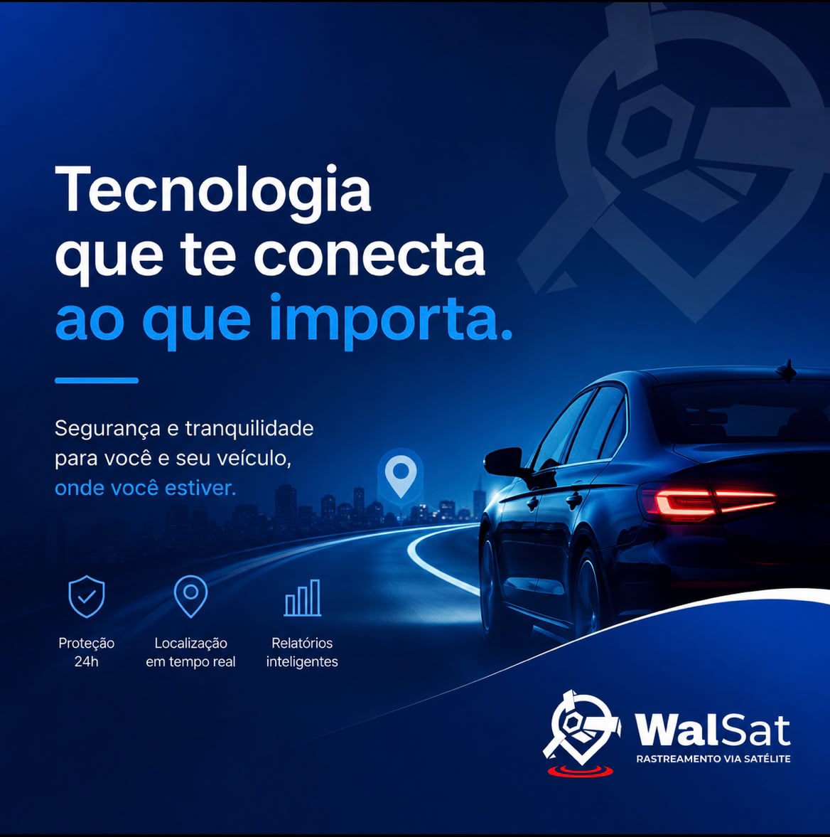 Rastreamento veicular Walsat em tempo real