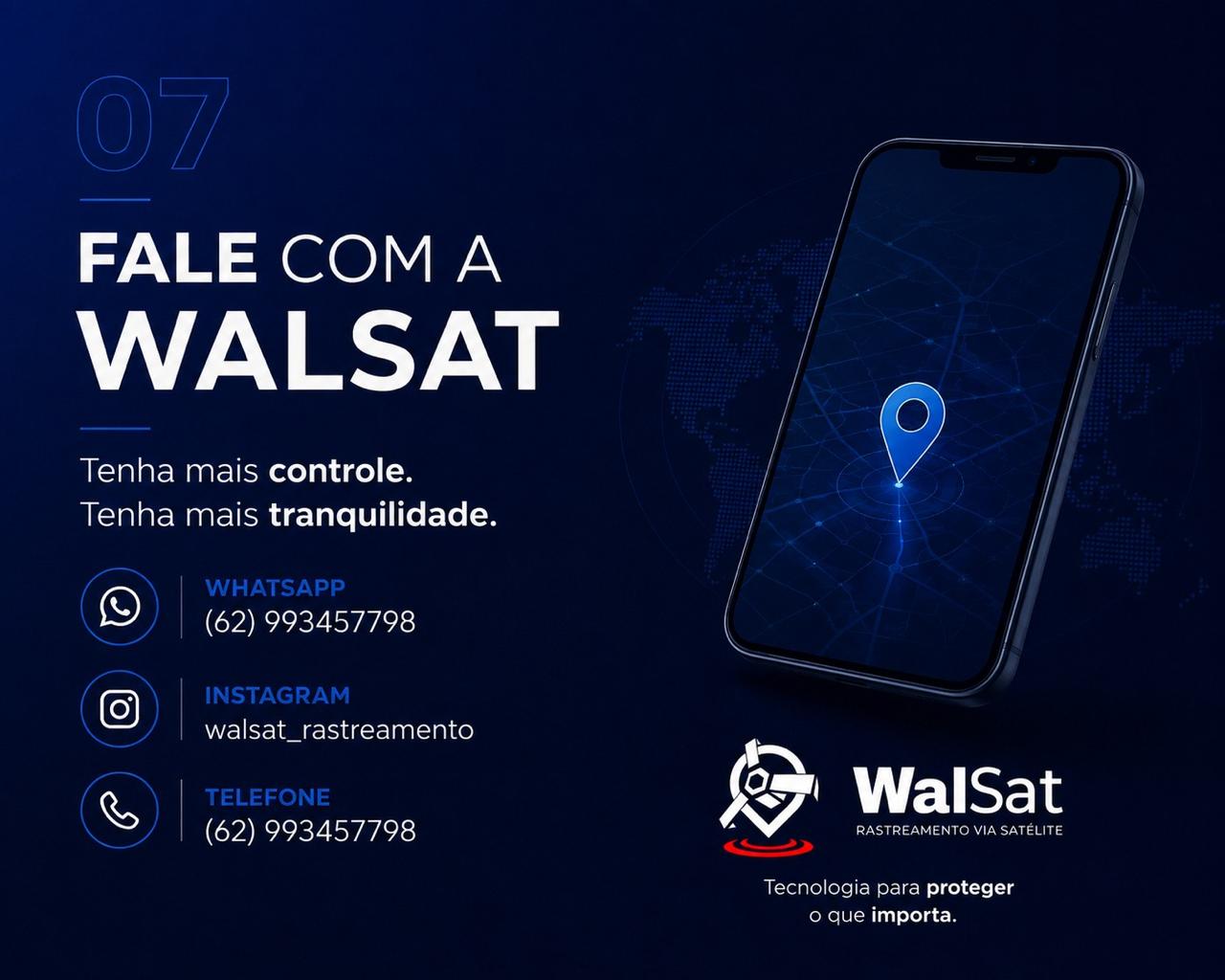 Rastreamento para caminhões com a Walsat
